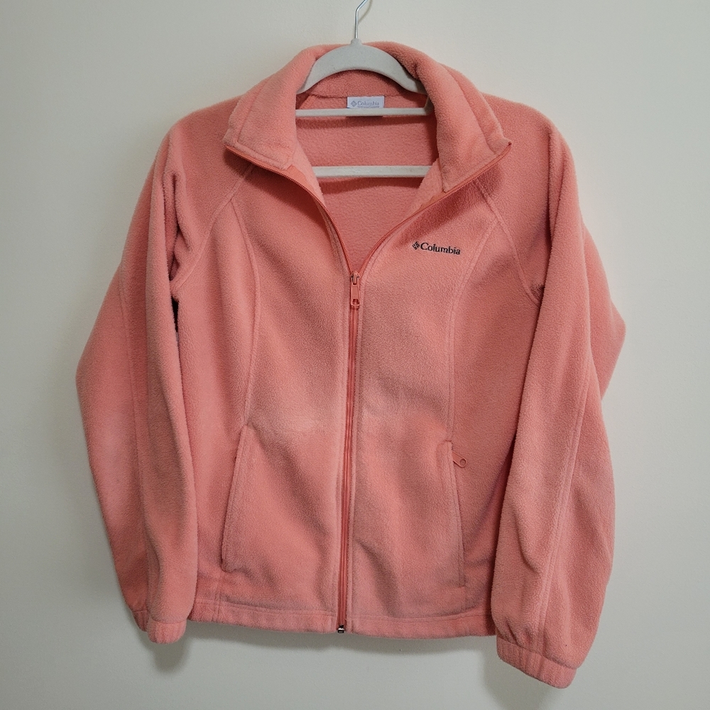Columbia Peach Pink Fleece Zip